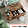 GALAXHERO Lift Top Coffee Table for Living Room Small Coffee Table with Storage,Hidden Compartment and Adjustable Shelf Mid Century Modern - 4 of 4