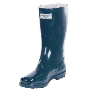 Forever Young Women's Mid-Calf Solid Color Rubber Rain Boots - 1 of 4