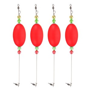 Unique Bargains Plastic Weighted Oval Fishing Floats Rigs 4 Pcs - 1 of 4