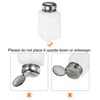Unique Bargains Plastic Makeup Remover Nail Polish Push Down Alcohol Dispenser Bottles 3 Pcs 6.7oz White - 4 of 4