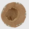 Anna-Kaci Women's Floral - Embellished Crochet Straw Sun Hat - 3 of 4