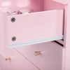 Karl Home 4-Drawer Pink Particle Board 25.98in. W Chest of Drawer - 3 of 4