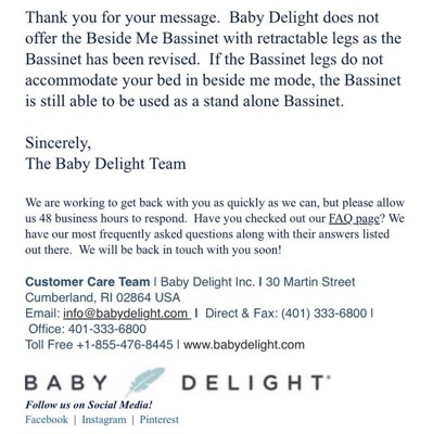 Baby delight best sale bassinet target