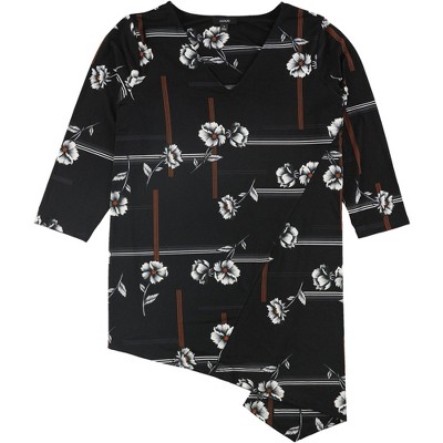 Alfani Womens Floral Pullover Blouse