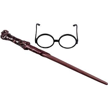 Disguise Harry Potter Glasses and Wand Costume Prop Accessory Kit