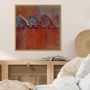 Amanti Art Row of Sparrows I by Norman Wyatt Jr. Framed Canvas Wall Art - 4 of 4