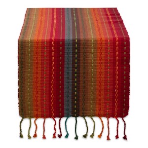 Design Imports Stripe With Fringe Table Runner 14X72 - 1 of 4