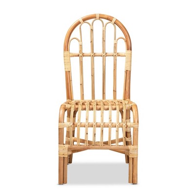 Tropical Charm Handmade Rattan & Cane Brown Side Chair