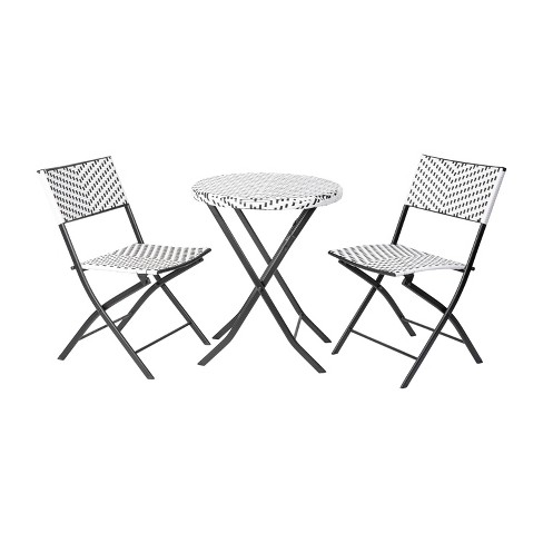 Black and white bistro set new arrivals