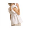 Women's Smocked Poplin Ruffle Top - umgee - 3 of 4