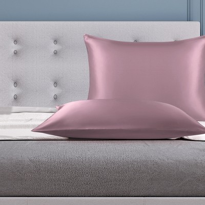 1 Pc King 100% Natural Pure Silk Pillowcase Mauve - PiccoCasa