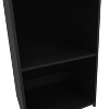 TOAOTBNBO 3 Tier Open Bookcase Storage Organizer, Floor Standing Bookshelves Small Display Book Shelf for Small Apartment, Black - 4 of 4
