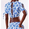 Women's Cropped Bows Top - Bela Brand - 2 of 4