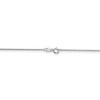 Black Bow Jewelry 0.9mm, 14k White Gold, Cable Chain Necklace - 4 of 4