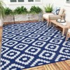 Outdoor Modern Reversible Erasable Area Rugs for Garden Backyard Large Portable Lightweight Plastic Straw Rug for Camping RV Auto Patio Picnic Mat - 2 of 4