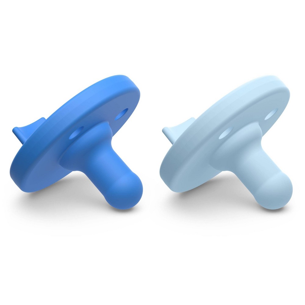 Philips Avent Soothie 3-18m - Sky Blue/Light Blue - 2pk: Silicone, BPA-Free Pacifiers