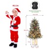 3ft Pre-Lit Mini Christmas Tree, Tabletop Artificial Xmas Tree with 78 Led Lights, Snow Flocked or Nordic Spruce, For Home and Office - 3 of 4