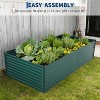 Galvanized Raised Garden Bed Kit w/Cover,Ultimate Raised Beds Extra Deep Metal Planter Raised Beds for Vegetables - 3 of 4