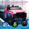 2 Seater Ride On Truck with Remote Control, 3-Speed Battery Powered Electric Car with Spring Suspension, MP3 Music, LED Light for Kids 3-8 - 4 of 4