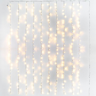 Warm White 300 LED Outdoor Curtain String Lights