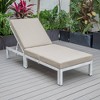 LeisureMod Marlin Patio Sling Chaise Lounge Chair With Arms in Grey Aluminum - 4 of 4