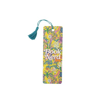 Book Nerd Floral Bookmark