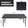 Folding Table 6FT, Heavy Duty Portable Folding Table with Handle, Anti-Slip Feet, Waterproof - 2 of 4