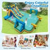 Tangkula Inflatable Water Slide 19x17FT Large WaterPark w/Dual Long Slides & Climbing Walls 2 Soccer Gates & Canons Giant Splash Pool 1100w Blower - 4 of 4