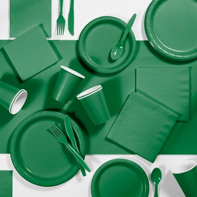 245pk Party Supplies Kit Emerald Green