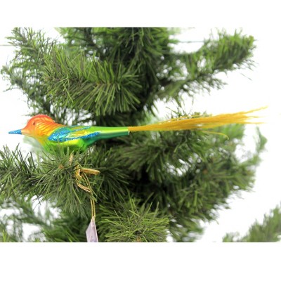 Inge Glas 2.25" Caruso Bird Handmade  -  Tree Ornaments
