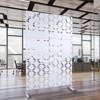 DSVIMOY Outdoor & Indoor Privacy Screen, Freestanding Decorative Privacy Screen for Deck Balcony Patio, White, 48"*76"*16" - 2 of 4