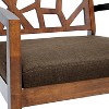 Jennifer Modern Lounge Chair Dark Brown - Baxton Studio: Danish Style, Upholstered, Walnut Veneer, Indoor Use - 3 of 3