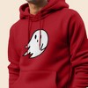Dalix Giant Ghost Embroidered Hoodie Soft Fleece Hood Sweatshirt Mens - 4 of 4