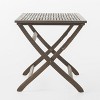 Osparple Patio Portable Dining Table 43.5" Wooden Folding Table with X-Frame for Indoor and Outdoor, Space Saving - 4 of 4
