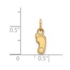 Black Bow Jewelry 14k Yellow Gold North Carolina Tar Heels NCAA Extra Small Pendant - 2 of 3