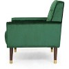 CAVINAS Modern Accent Chair with Pull-Point Backrest and Solid Wood Frame, Upholstered Leisure Chair for Living Room, Bedroom or Dining Space - 2 of 4