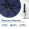 10ft Outdoor Cantilever Umbrella - Offset Patio Umbrella with Easy Tilt, 99.9% UV Protection, and Sturdy Iron Frame for Garden, Pool, Backyard - 3 of 4