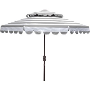 Vienna 9Ft Round Double Top Crank Umbrella - PAT8211 - Safavieh - 1 of 4