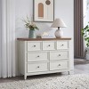 AndMakers Beige 37.66 in. H Accent Cabinet with 7 Drawers - 2 of 4