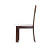 WJSHome Sheep Plush Upholstery Dining Chairs Set of 2, Rubberwood Dining Chairs, Retro Key Shape Design for Kitchen and Restaurant - 3 of 4