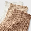 Women's Scallop Edge 3pk Ankle Socks - Universal Thread™  Oatmeal/cream/brown 4-10 : Target