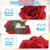 Unique Bargains Fabric Rose Boho Hair Clips Fabric Flower Brooch Pins for Wedding Party Dance 1 Pc - 3 of 4