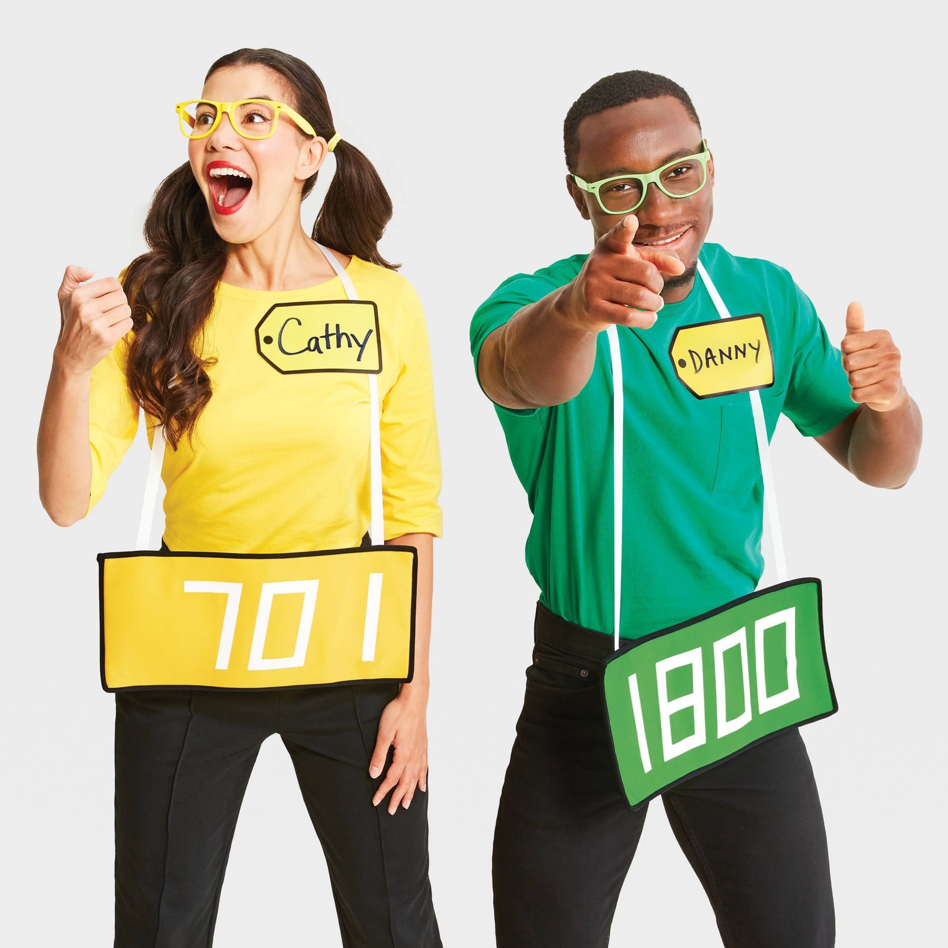 Adult Game Show Contestant Yellow and Green Halloween Costume Accessory Set - Hyde and EEK! Boutique™