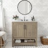 Taylor & Logan 36" Vivien Bathroom Vanity Brown: Stoneware Surface, Wood Frame, Drop-In Sink, 1-Year Warranty - image 3 of 4