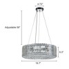 LLHZSY 6-Lights Crystal Pendant Chandelier for Dinning Room Living Room-19 7/10" -Chrome - 3 of 4