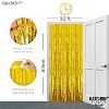 KatchOn, XtraLarge Gold Fringe Curtain Backdrop - 8x3.2 Feet, Pack of 2 Gold Streamers Party Decorations - 4 of 4
