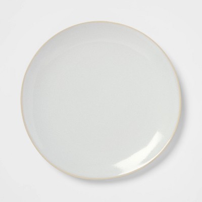 10&#34; Stoneware Wethersfield Dinner Plate White - Threshold&#8482;