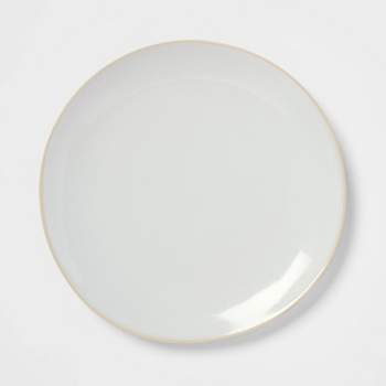 10" Stoneware Wethersfield Dinner Plate White - Threshold™