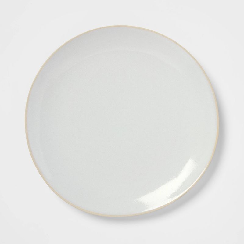 10&#34; Stoneware Wethersfield Dinner Plate White - Threshold&#8482;, 1 of 5