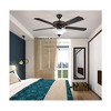 Concord Heritage 52" LED Ceiling Fan Indoor With Light Fixture, 5 Blade, Bronze/White Glass - 3 of 4